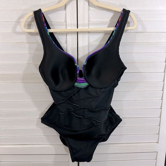 Miraclesuit Size 4 One Piece True Colors Layered Escape NWOT - Picture 10 of 15